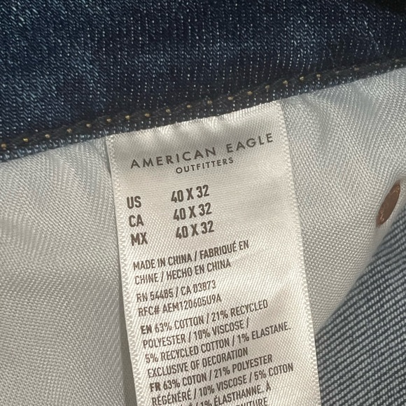 American Eagle Men’s Stacked Jeans – Size 40x32 | NWOT | Distressed - Picture 8 of 9